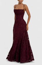 Floral Spaghetti Strap A-Line Maxi Dress with Ruching for Women