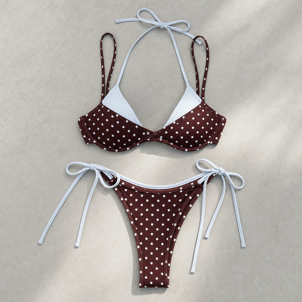 Women's Underwire Bikini Set with an Adjustable Fit for Everyday Swimming