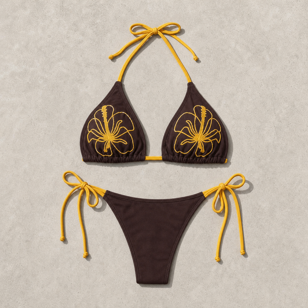 Women's Triangle Bikini Set for Australian Summers and Holiday Packing