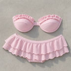 Women's Underwire Skirted Bikini with a Secure Fit for Swimming and Sunbathing
