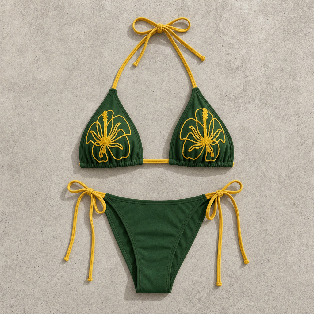 Women's Triangle Bikini Set for Australian Summers and Holiday Packing