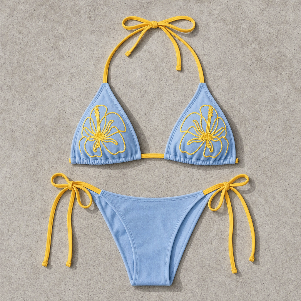 Women's Triangle Bikini Set for Australian Summers and Holiday Packing